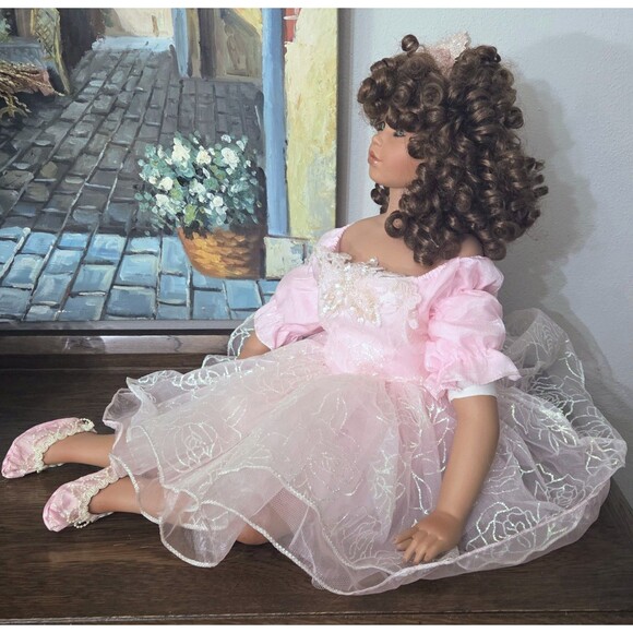 Vintage William Tung Collection 1999 Ballerina Doll Porcelain Limbs #32/750 RARE - Picture 10 of 16